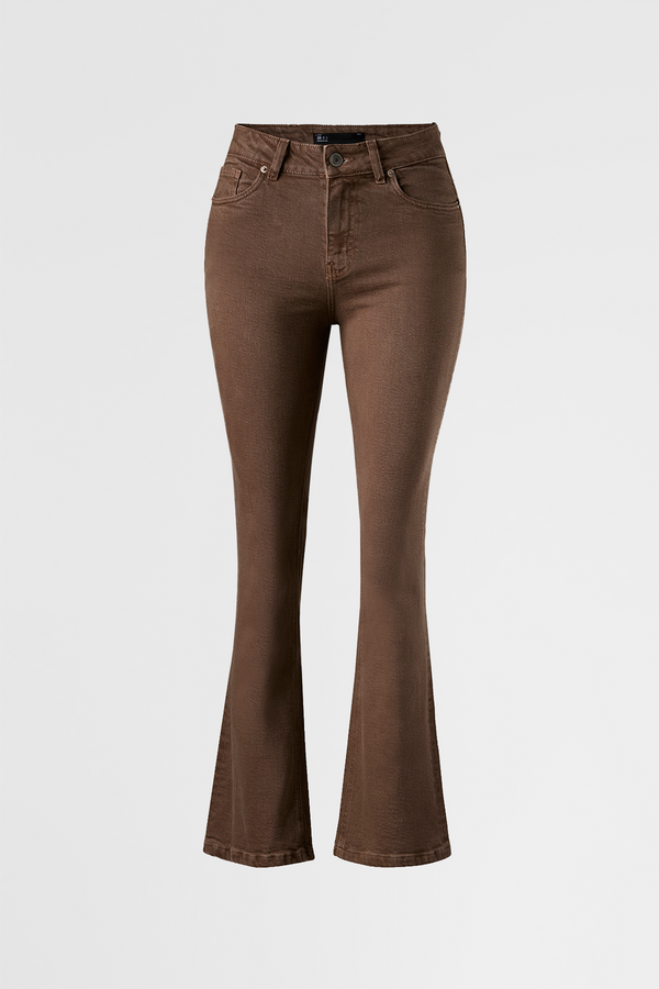 PANTALON BOOTCUT LISO FW25 COCOA