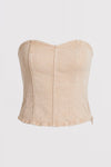 BUSTIER COMFORT LISO 0440 ss26 BEIGE CLARO
