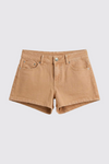 SHORT CLASICO LISO 0418 ss26 ARENA CLARO